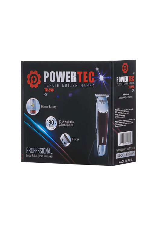 Powertec Tr-658 Sakal-Ense-Saç Kesim Makinesi (Profesyonel Seri)