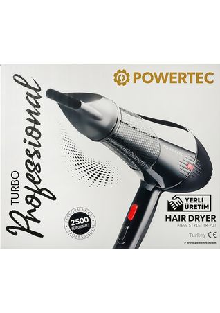 Powertec TR-701- Tr-701 Kuaför Tipi Profesyonel Fön Makinesi 2500 Performans