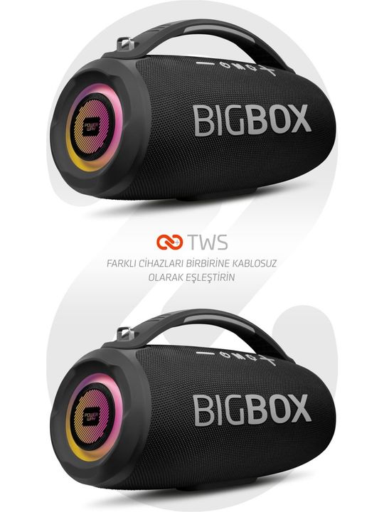 Powerway Bigbox 40W Led Işıklı Bluetooth Hoparlör