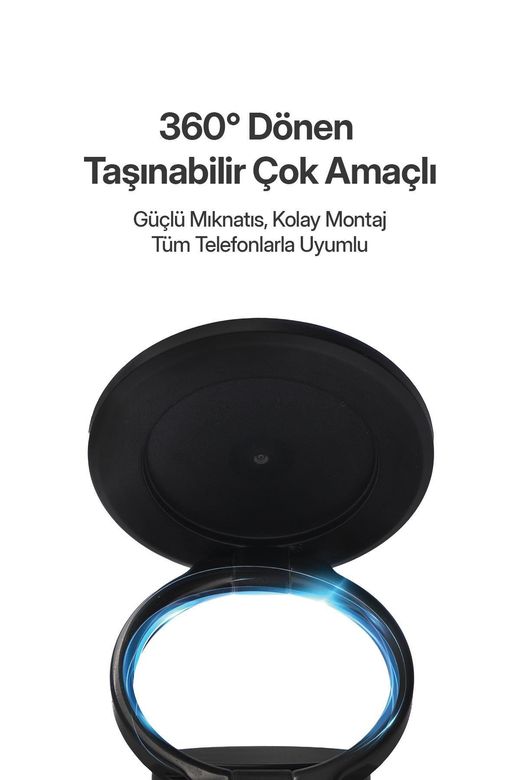 Powerway Tt77 Manyetik Araç Içi Telefon Tutucu – Katlanabilir 360°