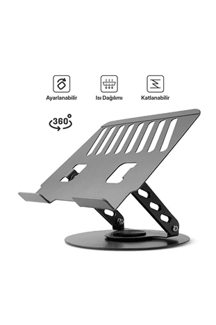 Powerway Xr99 Yüksek Kalite Metal Ayarlı Laptop Macbook Uyumlu Notebook Tablet Tutucu Altlık Stand