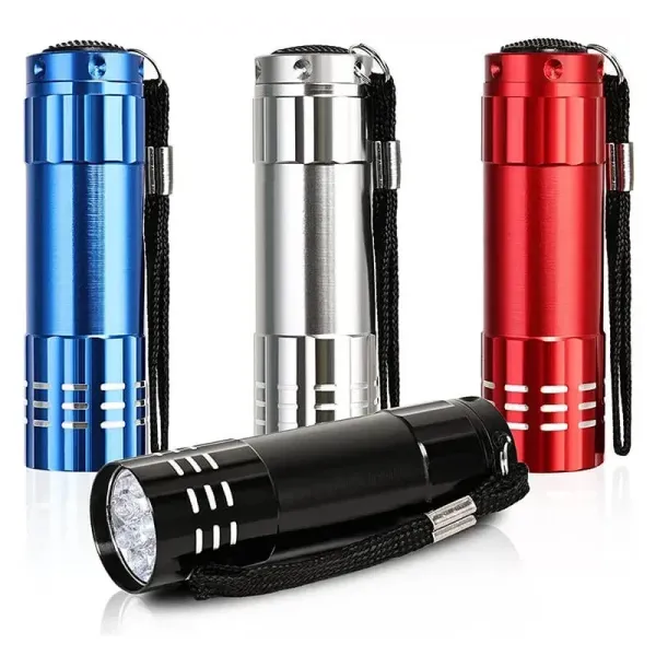 Pratik Kompakt El Feneri 9 Led 8 Cm Günlük Kullanım