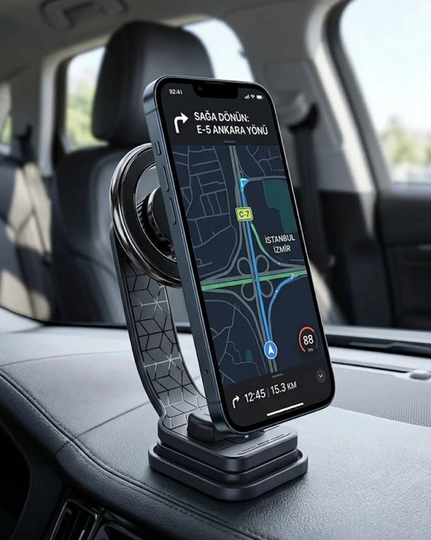 PRATİKOBA MEYTDUCZZZZJ11TELEFONTUTUCU-4-BLMY Mey İthalat Manyetik Araç Telefon Standı Katlanabilir Telefon Tutucu