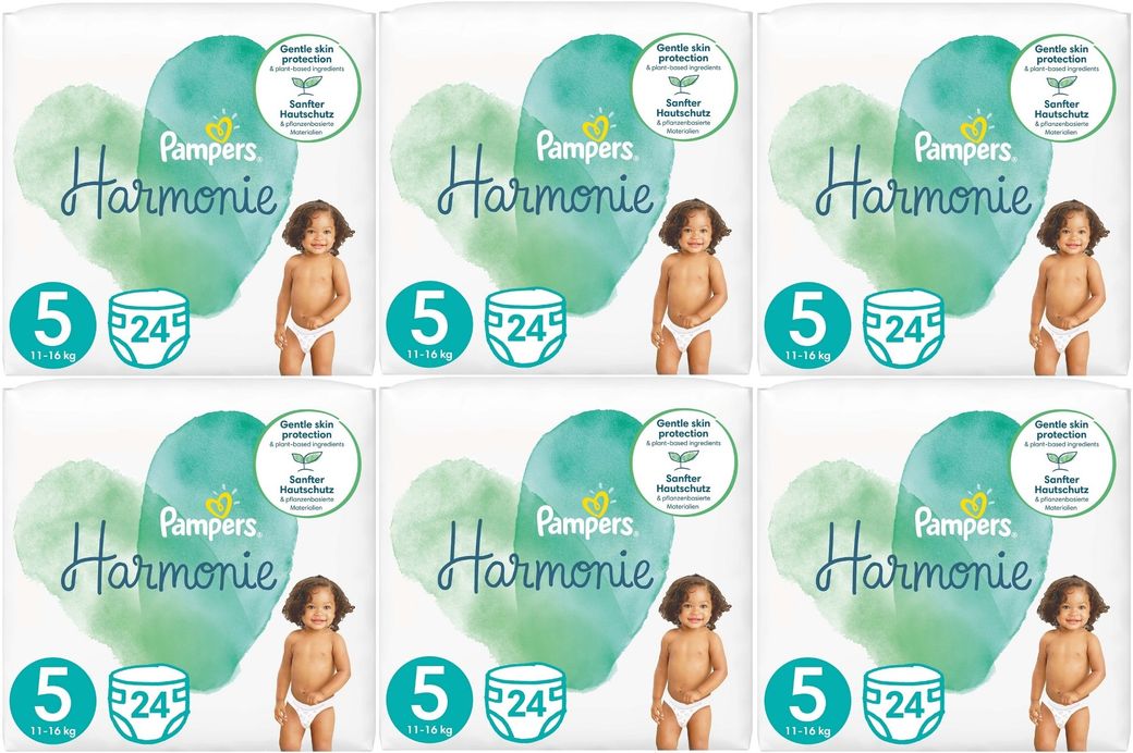 Prima Pampers Harmonie Bebek Bezi 5 Beden 11-16 KG Junior 144 Adet Ekstra Ultra Fırsat Pk