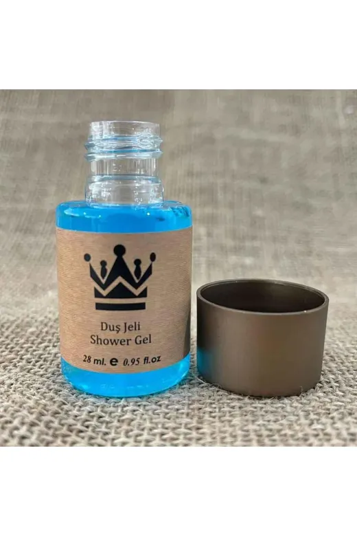 PRİVATE 8691738452150 1500 Adet Standart Otel Duş Jeli Geniş Kapak Kraft 30 Ml Silindir Şişe Tek Kullanımlık Kullan At