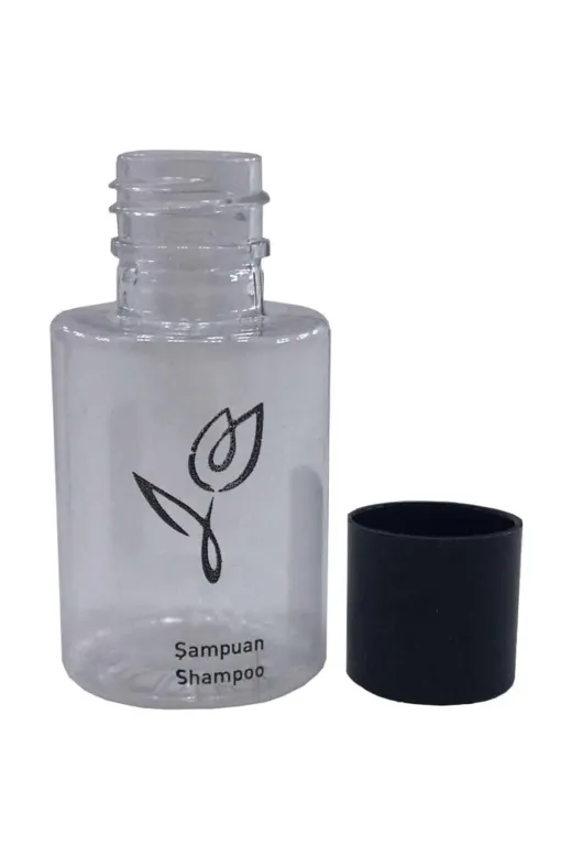 PRİVATE 86981738011000 1000 Adet Boş Şişe Baskılı Otel Tipi Şampuan Yazılı 30 Ml Silindir Şişe Tek Kullanımlık Kullan At
