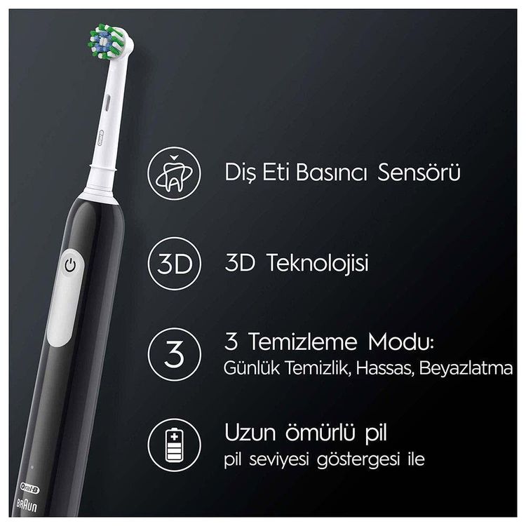 Pro Series 1 Şarjlı Diş Fırçası Siyah