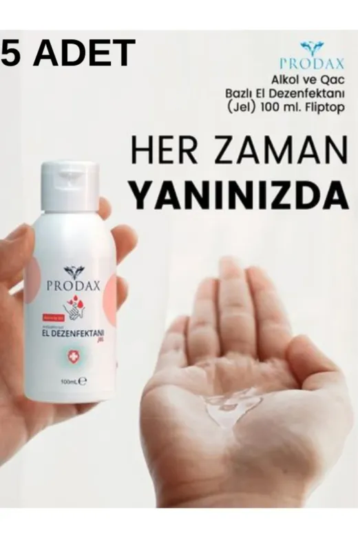PRODAX OtelBukleti-9281 Jel El Dezenfektanı 100Ml (5 Adet)
