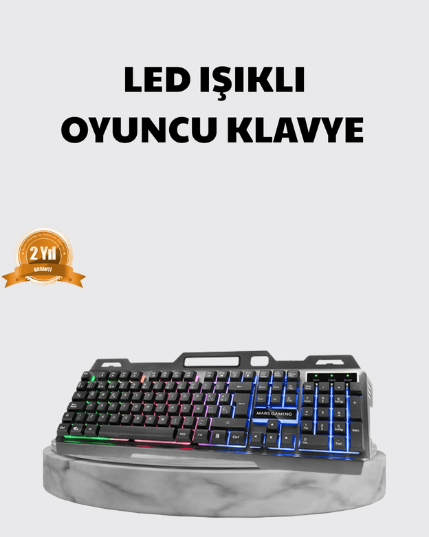Profesyonel Klavye Mouse Seti – Rgb Işıklı, Türkçe Q, Dpı Ayarlı, Dayanıklı Gövde