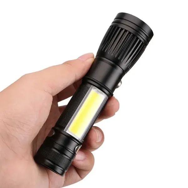 Profesyonel Şarjlı Tx6 Led El Feneri 15 Cm Uzunluk