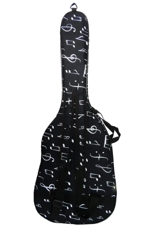 Profesyonel Su Geçirmez, 20 Mm Pedli Gigbag Akustik Gitar Kılıfı Nota Desenli