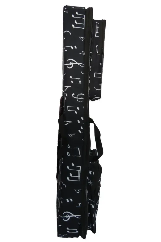 Profesyonel Su Geçirmez, 20 Mm Pedli Gigbag Akustik Gitar Kılıfı Nota Desenli