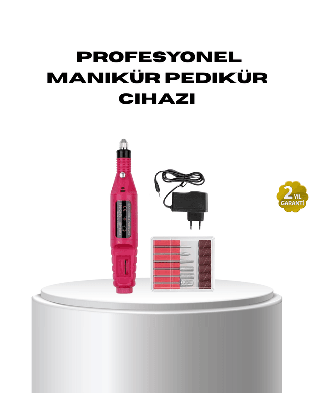 Profesyonel Tırnak Matkap Makinesi – USB Şarjlı, Ayarlanabilir Hız, Düşük Titreşimli ve Sessiz Çalışma