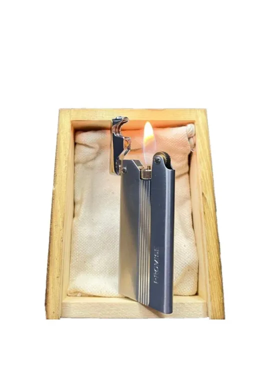 promisse Pro112G Çelik Depolu Promise Slim Pirinç Çakmak Gümüş