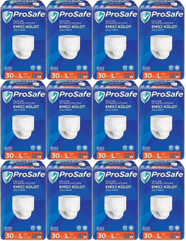 Prosafe Emici Külot Yetişkin Bezi Büyük-Large 360 Adet (12PK*30)