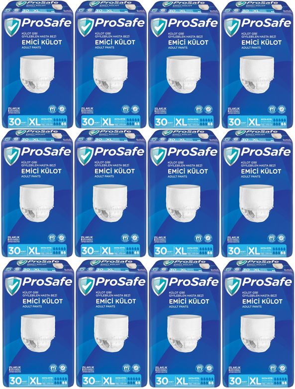 Prosafe Emici Külot Yetişkin Bezi XL-Extra Large 360 Adet (12PK*30)