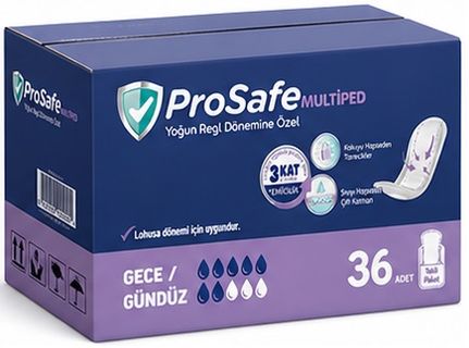 Prosafe Multiped Regl - Mesane - Lohusa Pedi S - Küçük - Small Gece/Gündüz 36 Adet