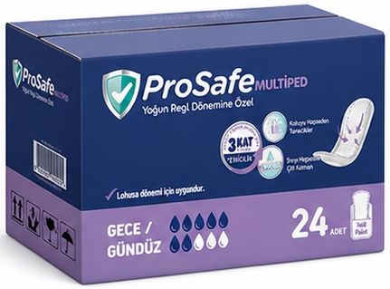 Prosafe Multiped Regl - Mesane - Lohusa Pedi S - Küçük - Small Gece/Gündüz 24 Adet