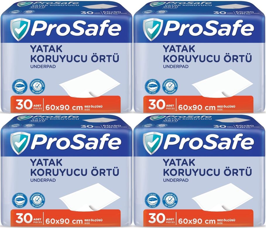 Prosafe Yetişkin Alt Açma Yatak Koruyucu Örtü 60*90CM 120 Adet (4PK*30)