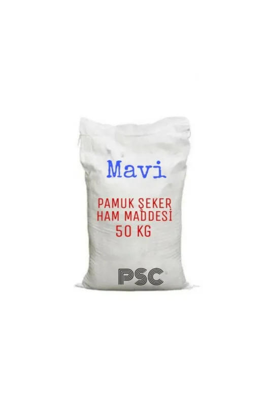 PSC PSC 50 KG HAMMADDE MAVİ Pamuk Şeker Hammaddesi 50 Kg Mavi