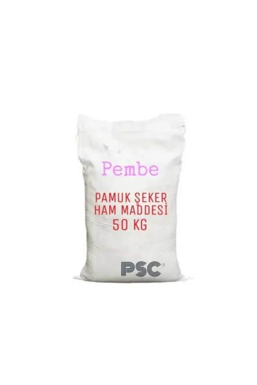 PSC PSC 50 KG HAMMADDE PEMBE Pamuk Şeker Hammaddesi 50 Kg Pembe