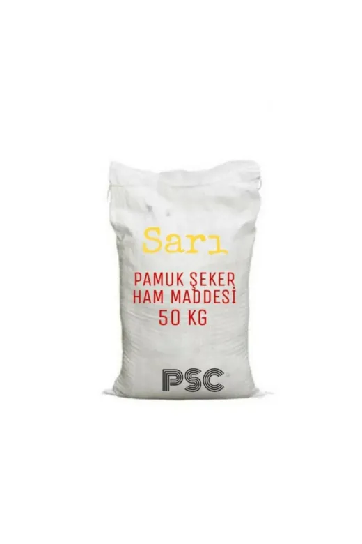PSC PSC 50 KG HAMMADDE SARI Pamuk Şeker Hammaddesi 50 Kg Sarı