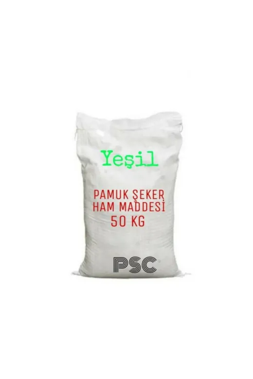 PSC PSC 50 KG HAMMADDE YEŞİL Pamuk Şeker Hammaddesi 50 Kg Yeşil