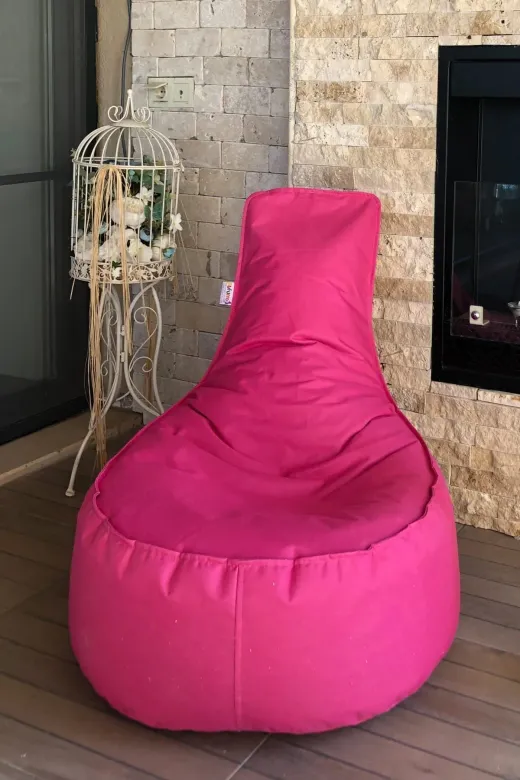 Pufumo aktif6 Aktif Armut Koltuk Pembe ( Orta Boy ) 70*40*55 Cm