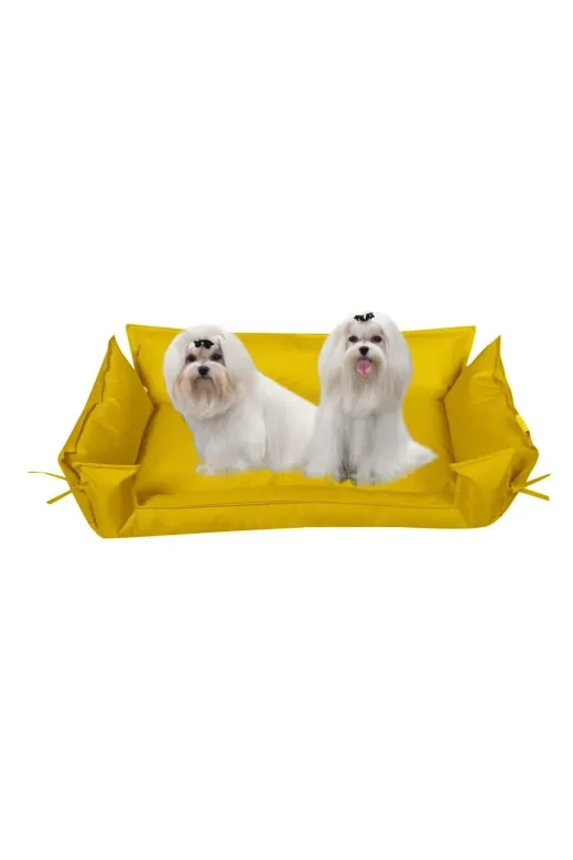 Pufumo b.sarı Kedi Köpek Yatağı-Minderi Sarı ( Büyük Boy )