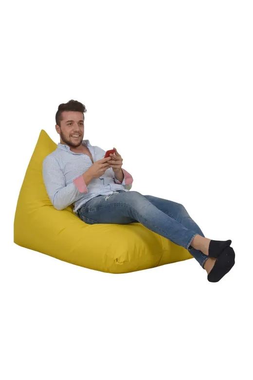 Pufumo sezlongpuf Şezlong Armut Koltuk Sarı