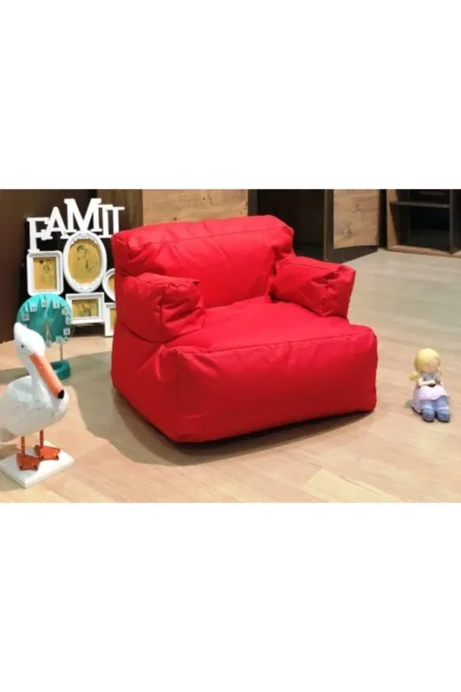 Pufumo TYC00048552604 Armutland Mini Relax Armut Puf Koltuk Kırmızı ( 1-8 Yaş )