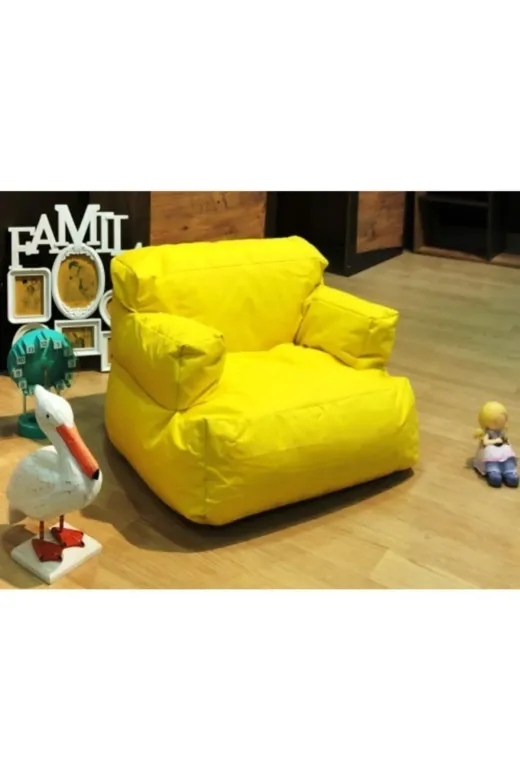 Pufumo TYC00048552604 Armutland Mini Relax Armut Puf Koltuk Sarı ( 1-8 Yaş )