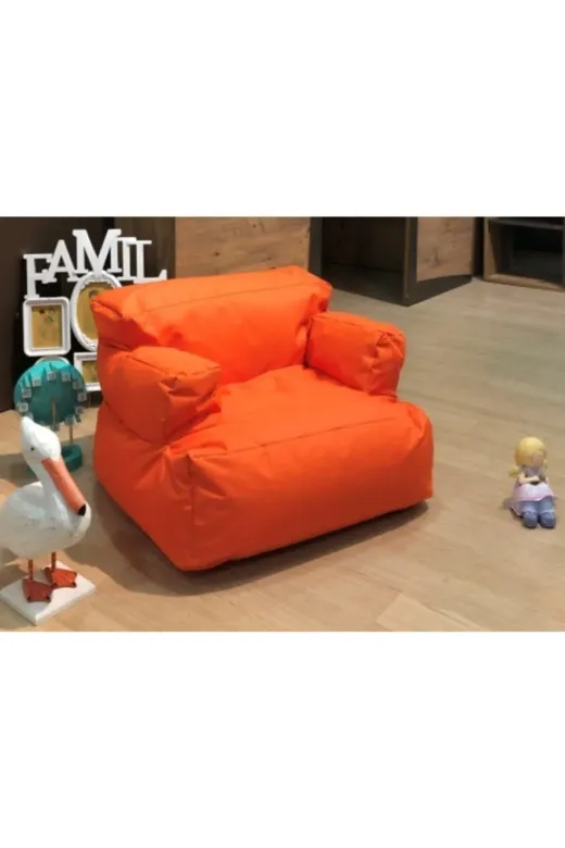 Pufumo TYC00048552604 Armutland Mini Relax Armut Puf Koltuk Turuncu ( 1-8 Yaş)