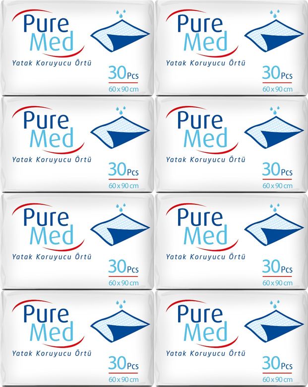 Puremed Yetişkin Yatak Koruyucu 60*90CM 240 Adet (8PK*30)