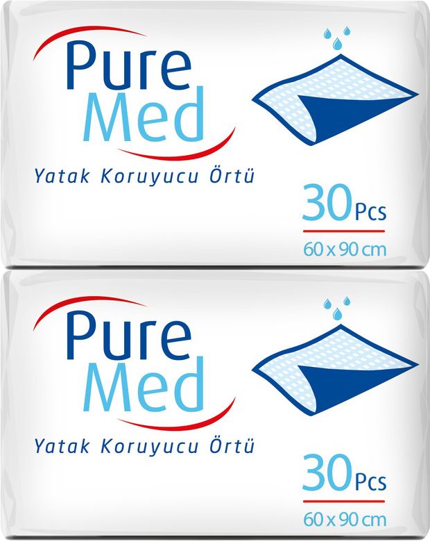 Puremed Yetişkin Yatak Koruyucu 60*90CM 60 Adet (2PK*30)