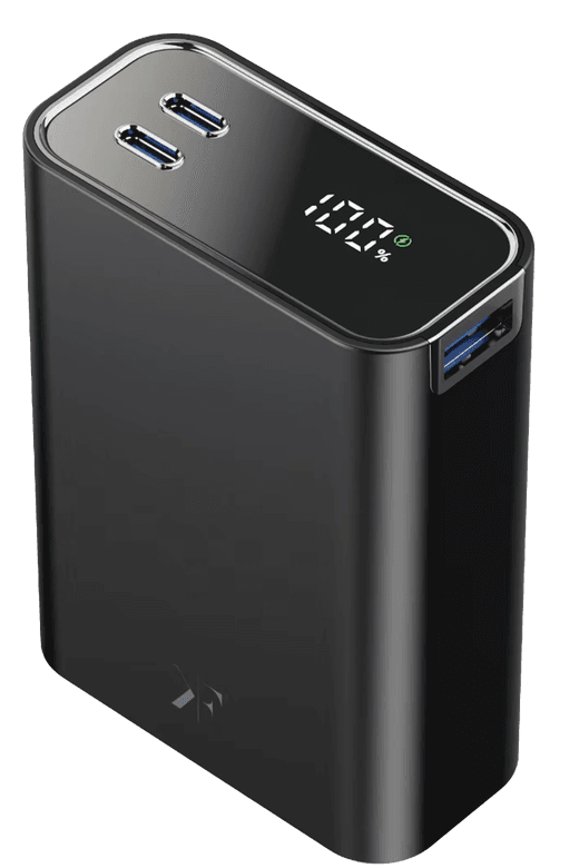 PW501 20.000 mAh Dijital Göstergeli 2 Adet 45W Type-C ve 22.5W USB Çıkışlı Şarj PD Hızlı Şarj Powerbank - Siyah