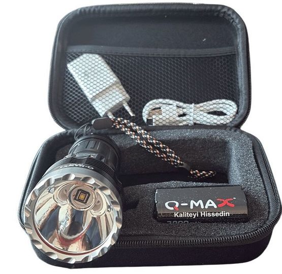 Q-Max Ps-3600 Şarj Edilebilir Pofesyonel Avcı El Feneri