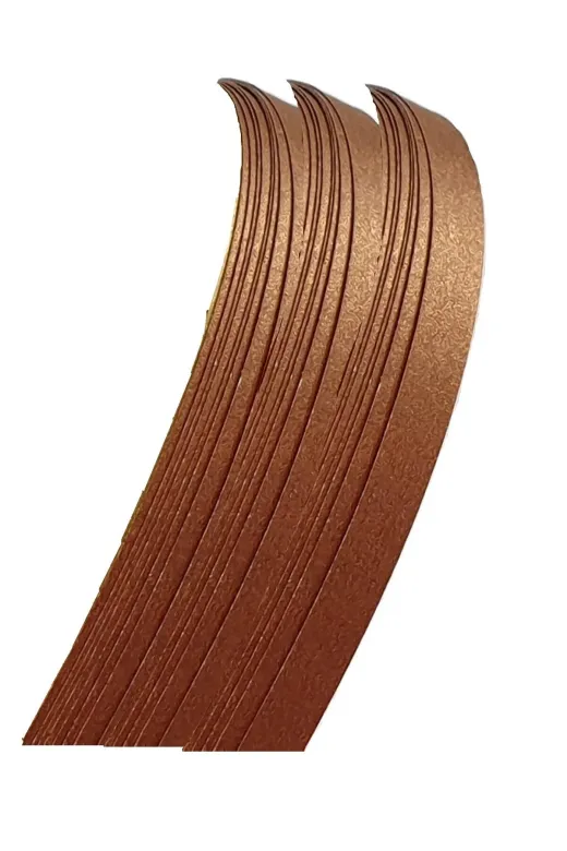 QKS-10mm-BKR-50-QuillingSeti.com 10Mm Bakır Renkli 50 Adetli Sedefli Quilling Kağıdı