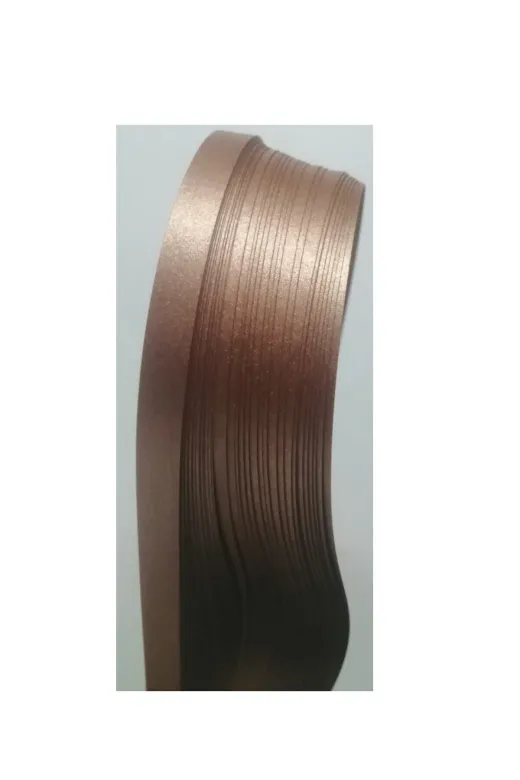 QKS-10mm-BKR-50-QuillingSeti.com 10Mm Bakır Renkli 50 Adetli Sedefli Quilling Kağıdı