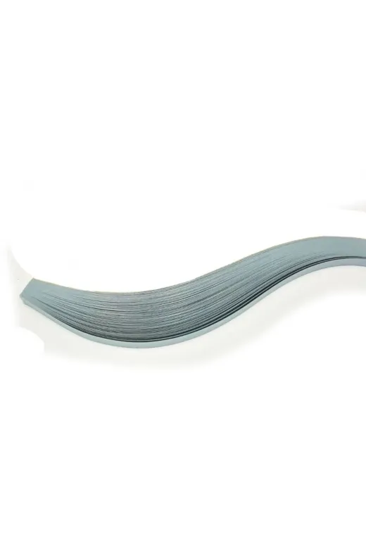 QKS-10mm-GMS-50-QuillingSeti.com 10Mm Gümüş Gri Renkli 50 Adetli Sedefli Quilling Kağıdı