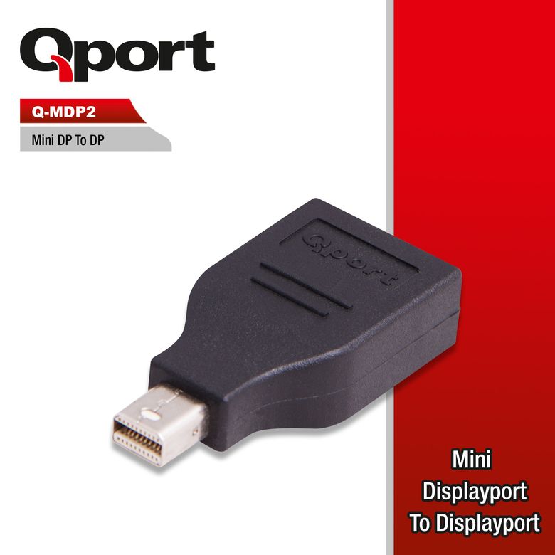 Qport Q-MDP2 Mini DisplayPort - DisplayPort Çevirici
