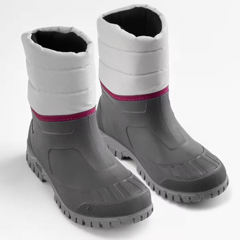 Quechua 8344698 Sh100 Su Geçirmez Gri Mid Kadın Outdoor Kar Botu