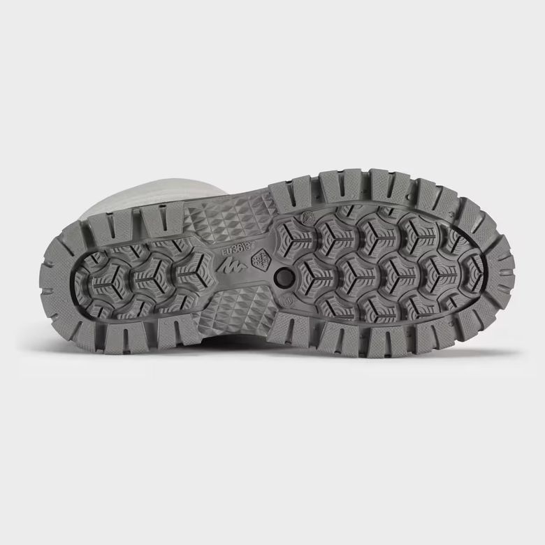 Quechua 8344698 Sh100 Su Geçirmez Gri Mid Kadın Outdoor Kar Botu
