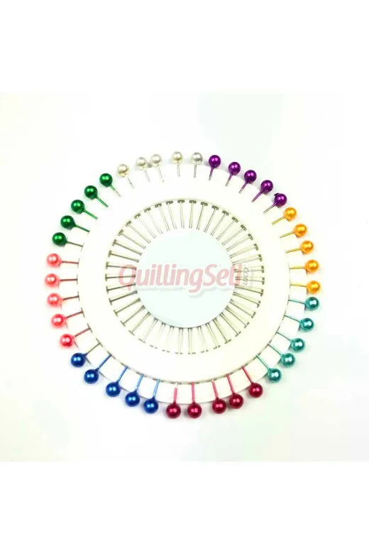 quilling 80-renkli-topluigne Büyük Baş Renkli Toplu Iğne – 80 Adet X 3,5 Cm, Türban, Şal, Hobi, Elişi Için Pratik Ve Sabitleyici