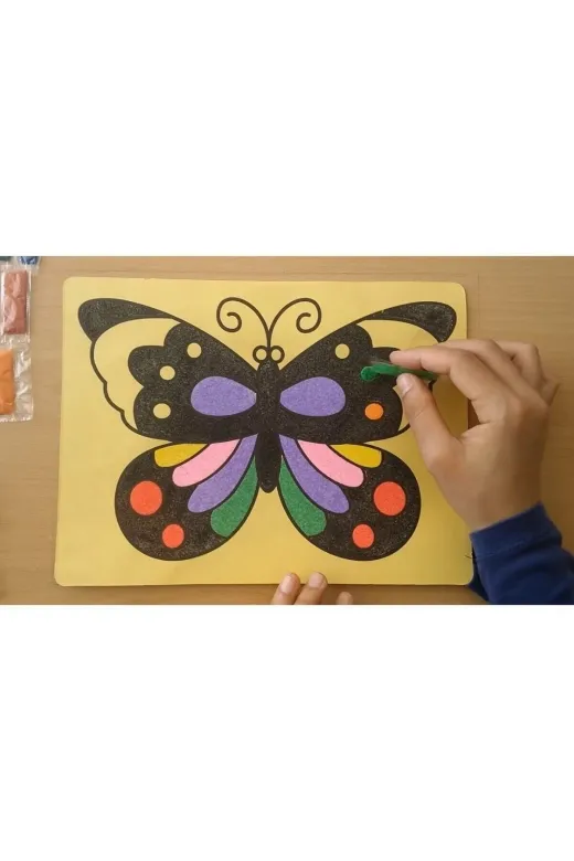 quilling QLKUMBYMAST Kum Boyama Seti 10 Adet - A4 Boyutunda