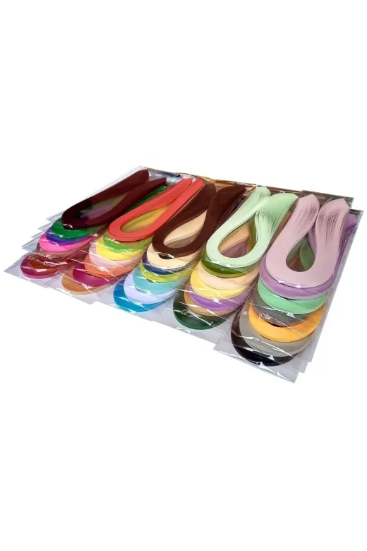quilling Quilling-2500-5mm 25 Farklı Renkte Dev Kağıt Seti - 5 Mm, 100 Adetli Paket Set