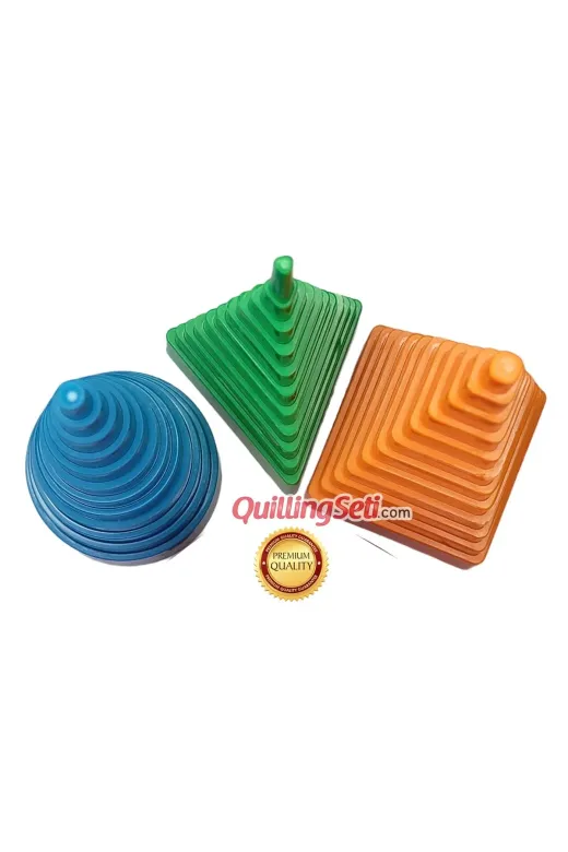 quilling Quilling-BRDUR-3Lu Seti Bordür Kağıt Sarma Aparatı 3 Lü Set