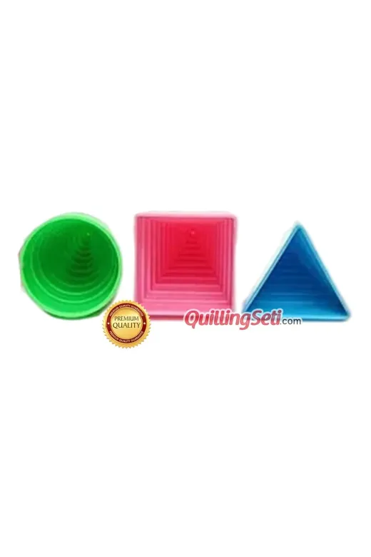 quilling Quilling-BRDUR-3Lu Seti Bordür Kağıt Sarma Aparatı 3 Lü Set