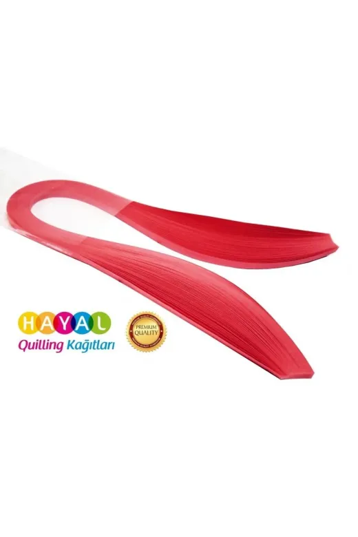 quilling quillingseti.com-kgd Seti 3Mm Fransız Gülü Kırmızısı Renkli Kağıdı - 100'lü