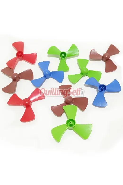 QuillingSeti-PRVN-SET-25 Quillingseti Plastik Deney Motoru Pervane Seti - 25 Adet